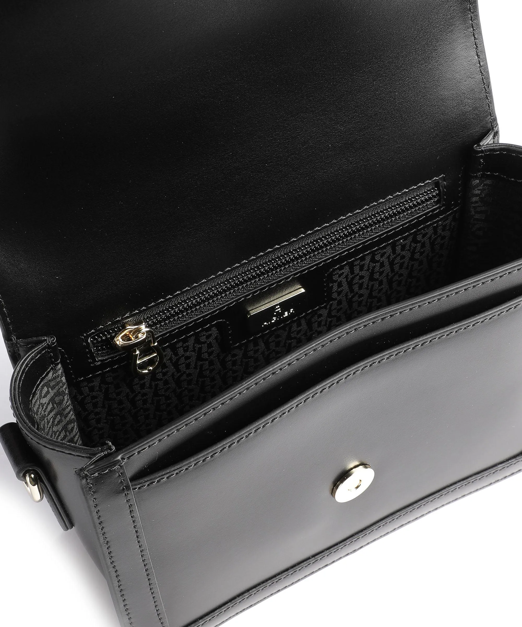  Aigner Luisa S Borsa a tracolla pelle di vacchetta liscia nero  
