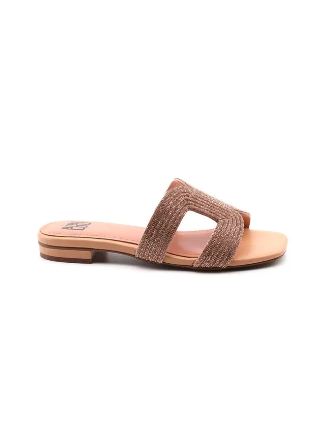 Bibi LouCiabatta gioiello con strass da donna