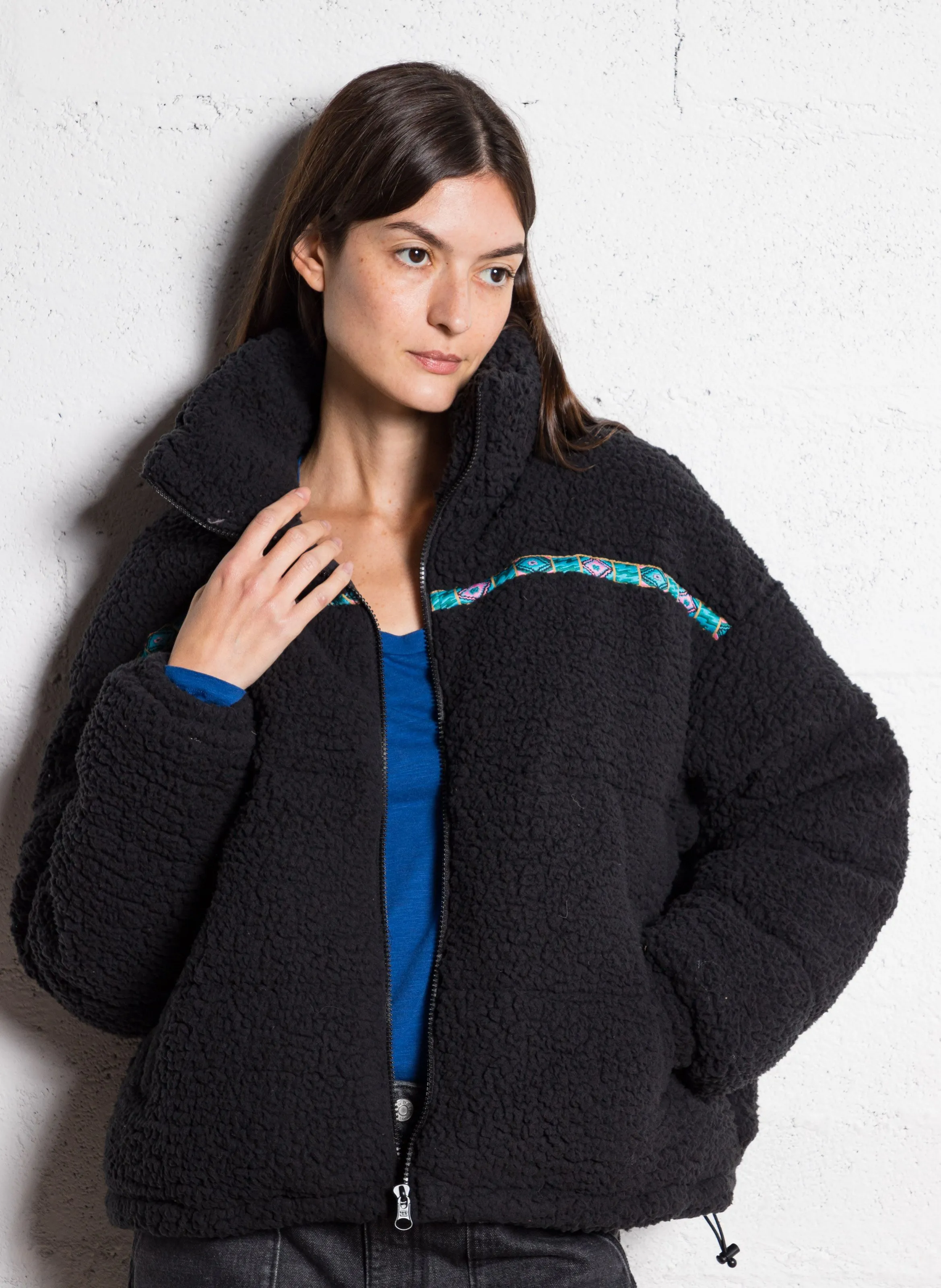  BILLABONG   SHERPA PUFFER - Cappotto boxy in sherpa | Nero
