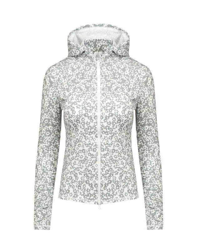 Bluza z kapturem G/FORE FLORAL PRINT FULL ZIP G4LS22K11-hgr