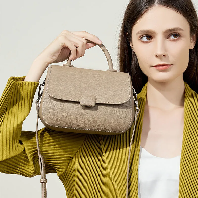 Borsa a tracolla in pelle minimalista alla moda da donna