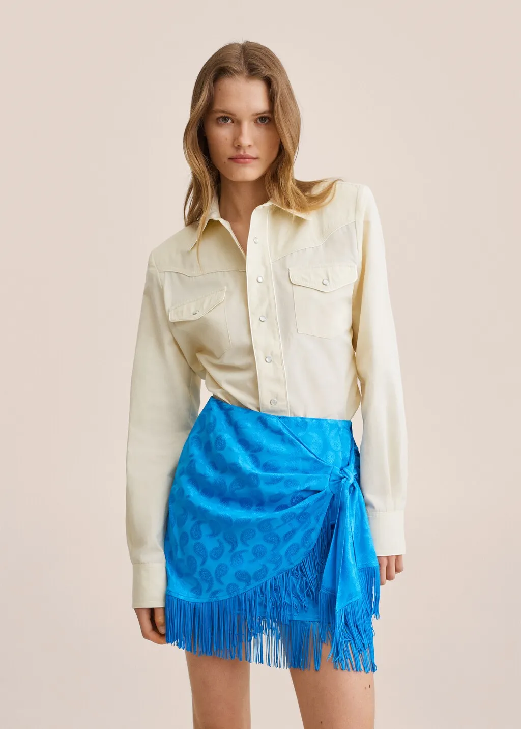 Camicia cotone spallini