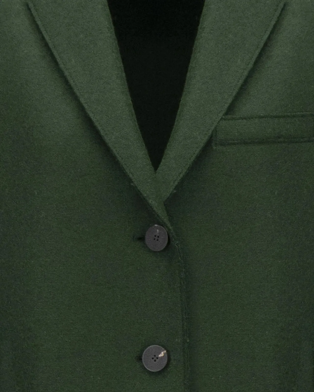 Cappotto lana verde smeraldo