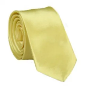 Cravatta raso giallo morbido