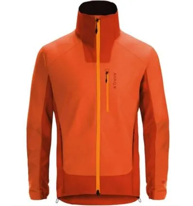 Giacca Softshell AYAQ Giacca antivento Shandar (Orange Sunrise) Uomo