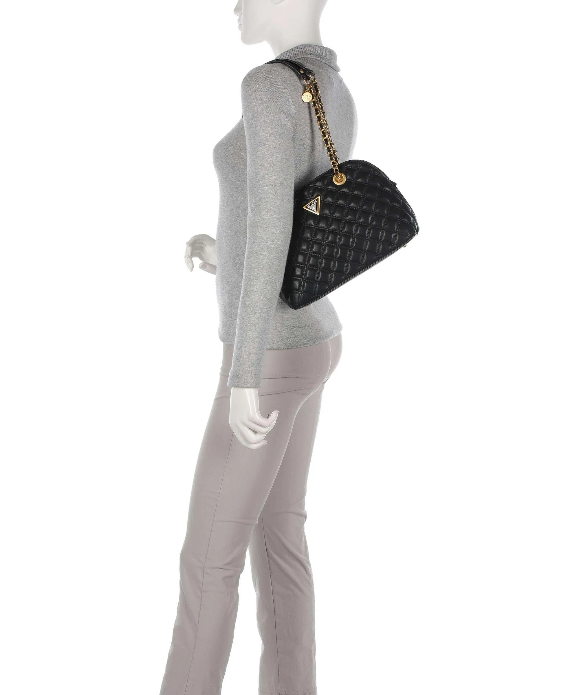  Guess Giully Borsa a spalla pelle sintetica nero  