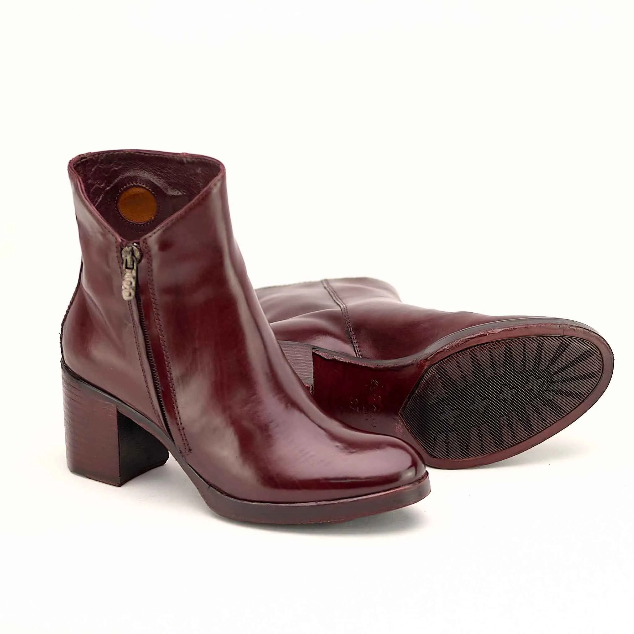 HELEN BORDEAUX - Stivaletto con Zip Donna - HUNDRED100