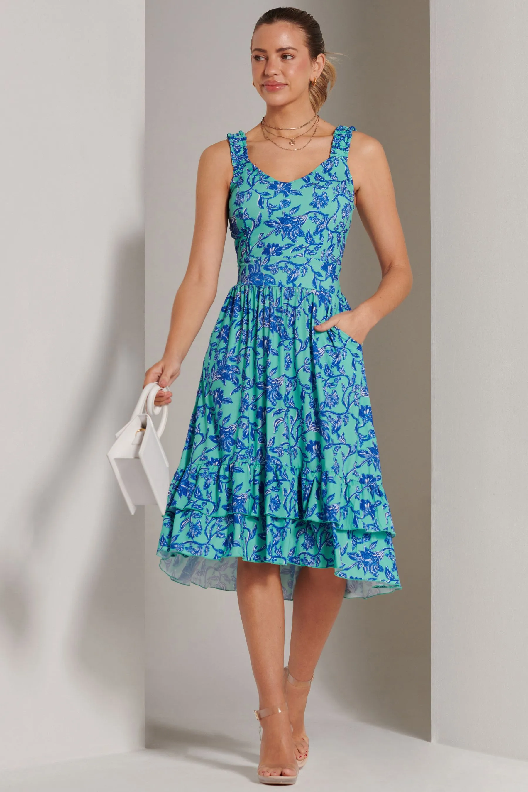 Jolie Moi Floreale - Sundress midi stampata