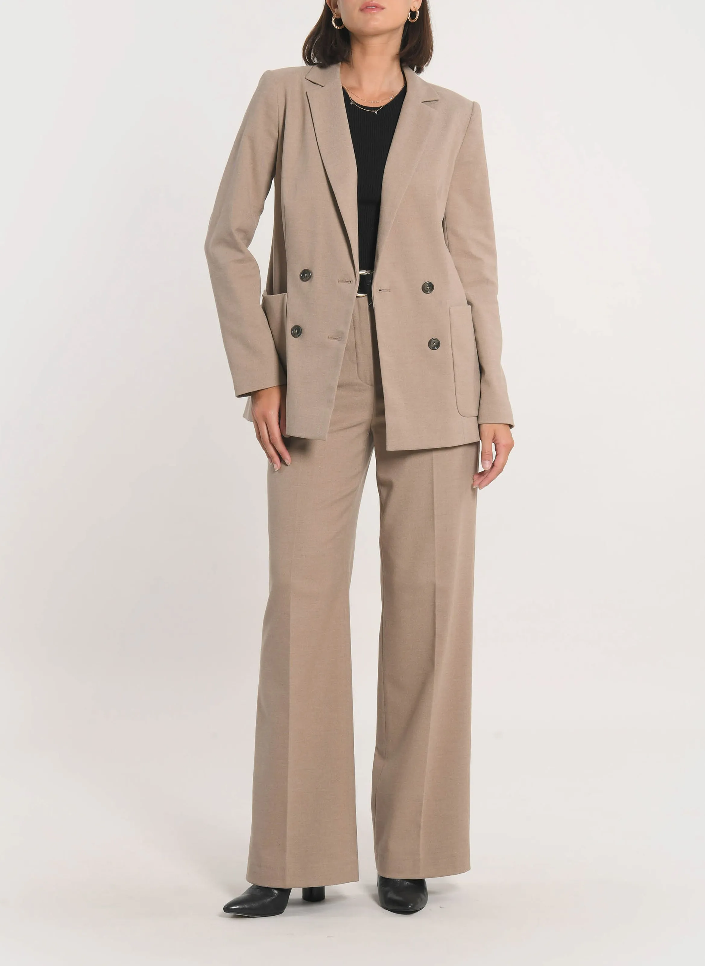  KOOKAI   MACHA - Pantaloni tailleur larghi | Beige