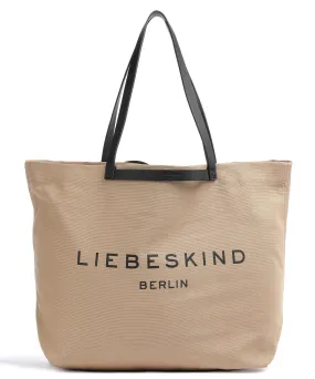  Liebeskind Aurora Canvas Borsa shopper cotone marrone chiaro  