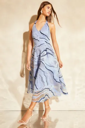 Lipsy Premium con scollo all'americana Scollo a V - Abito midi da cerimonia in jacquard