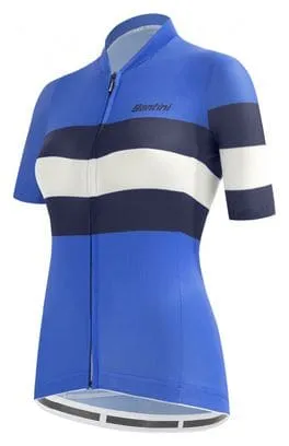 Maglia a manica corta Santini Sleek Bengal Donna Blu