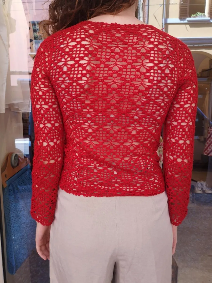 Maglia all’uncinetto in cotone