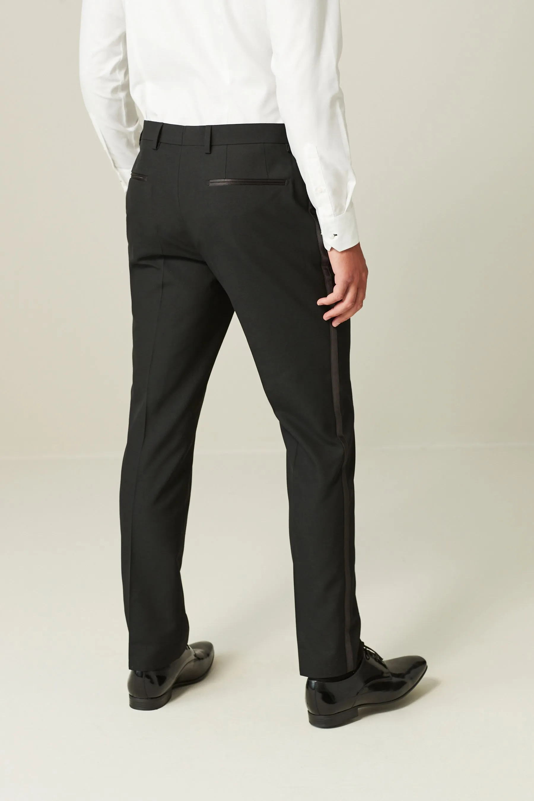 Nero con fettuccia  - Completo smoking Pantaloni con fettuccia