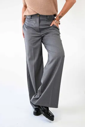 PANTALONE PALAZZO EASY IN POLIVISCOSA GRIGIO