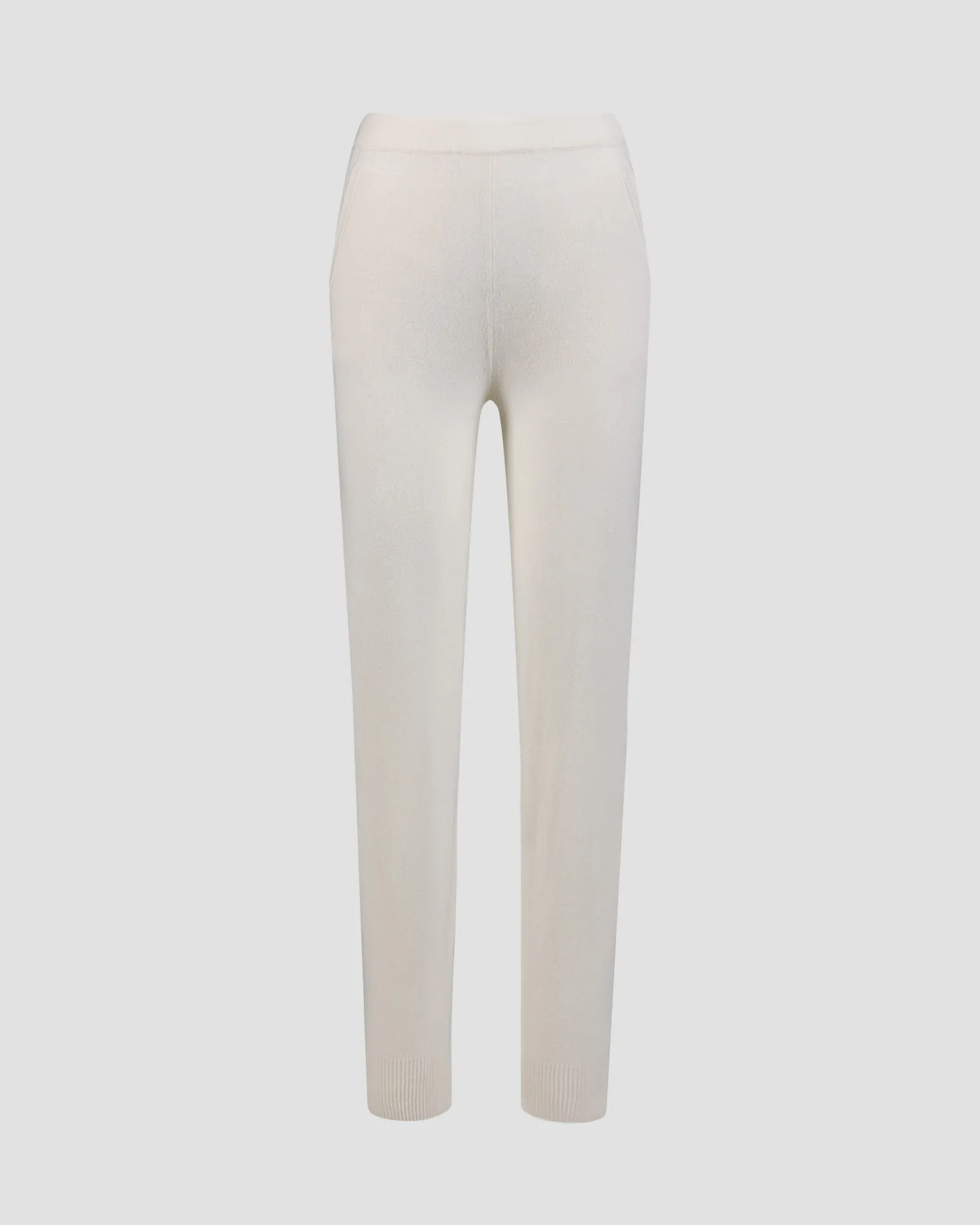 Pantaloni bianchi in cashmere da donna Allude 11117-40