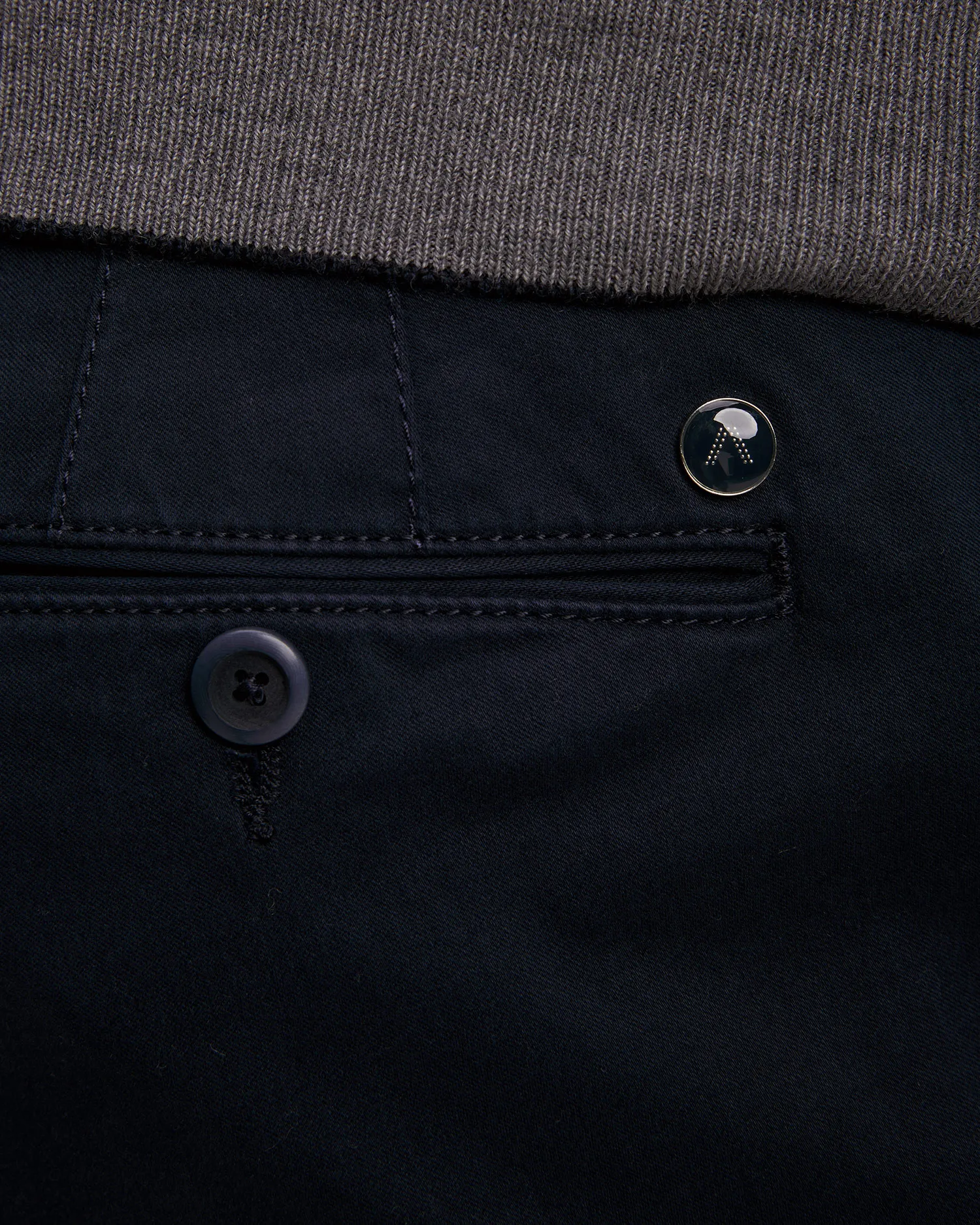 Pantaloni blu scuro da uomo Alberto Rob Soft Tencel 62871205-895