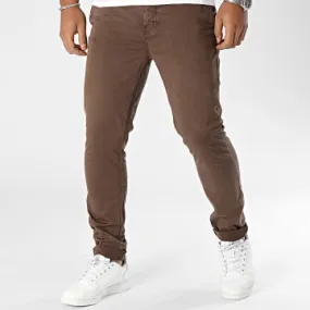Pantaloni chino marroni