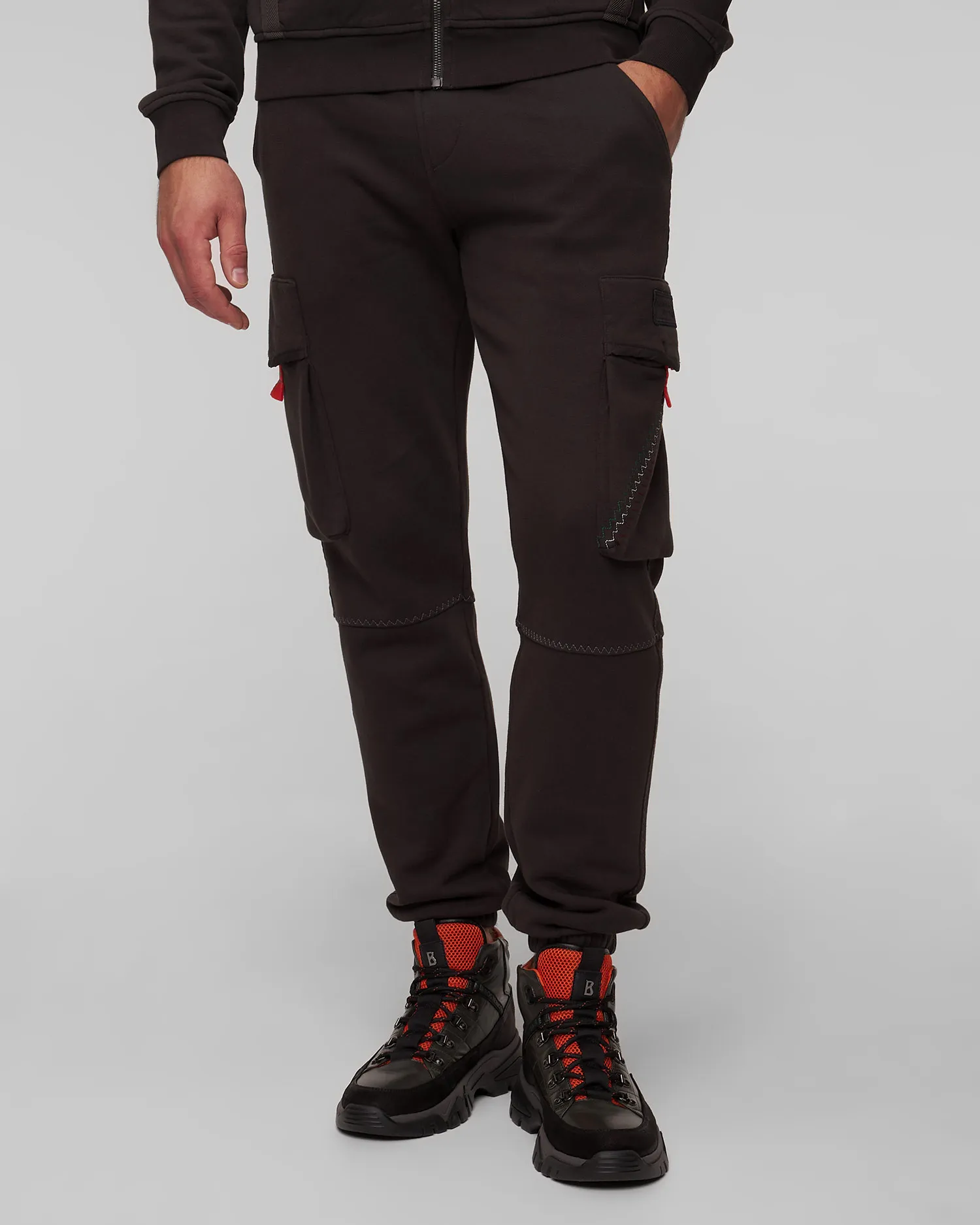 Pantaloni grigi da tuta da uomo Aeronautica Militare 242PF947F519-39316