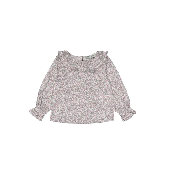  PETITE LUCETTE   AMBRE - Blusa in cotone bio con collo a collarino stampato | Multicolore