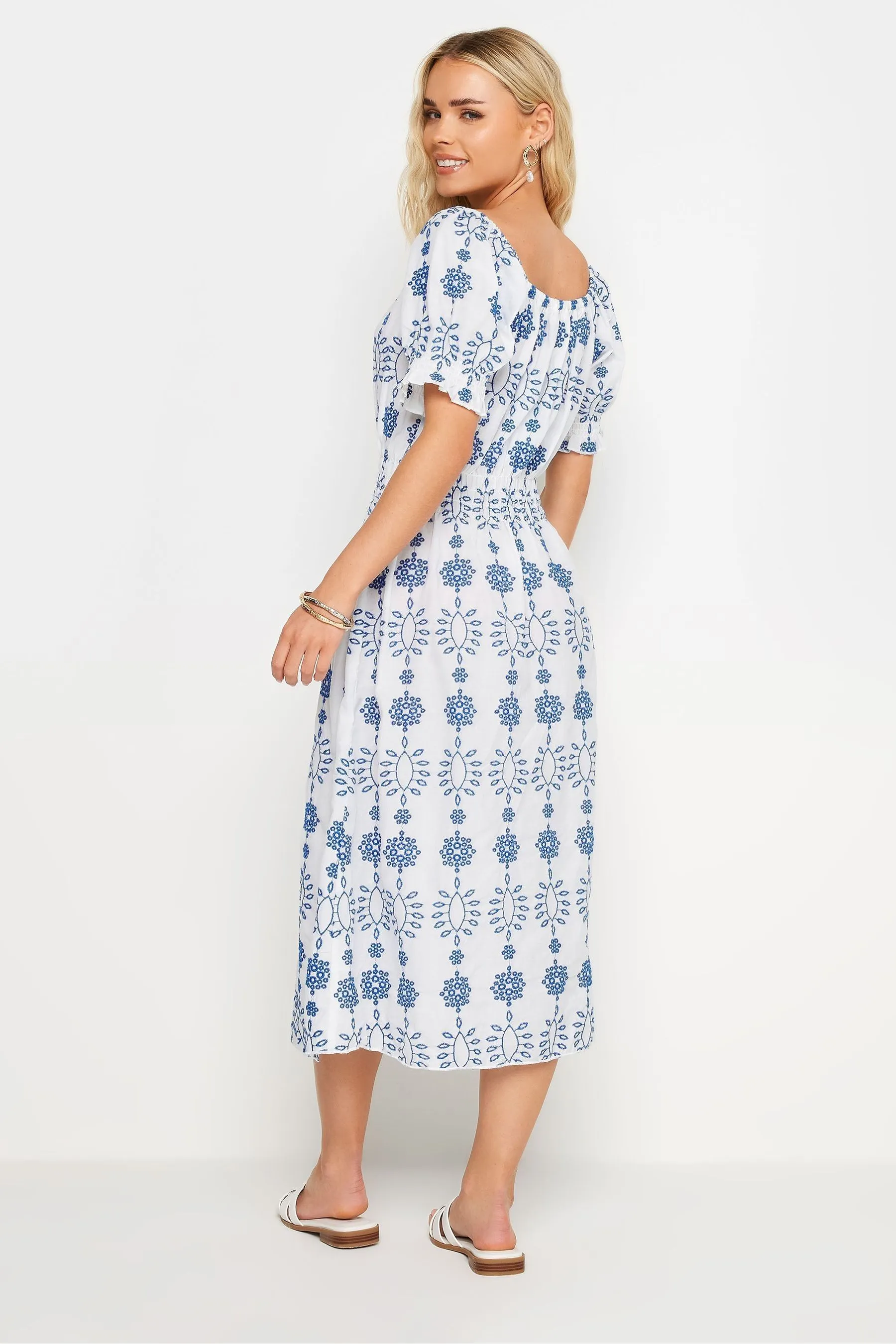PixieGirl Petite - Abito midi decorato con allacciatura frontale