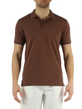 Polo in cotone piquet con ricamo logo