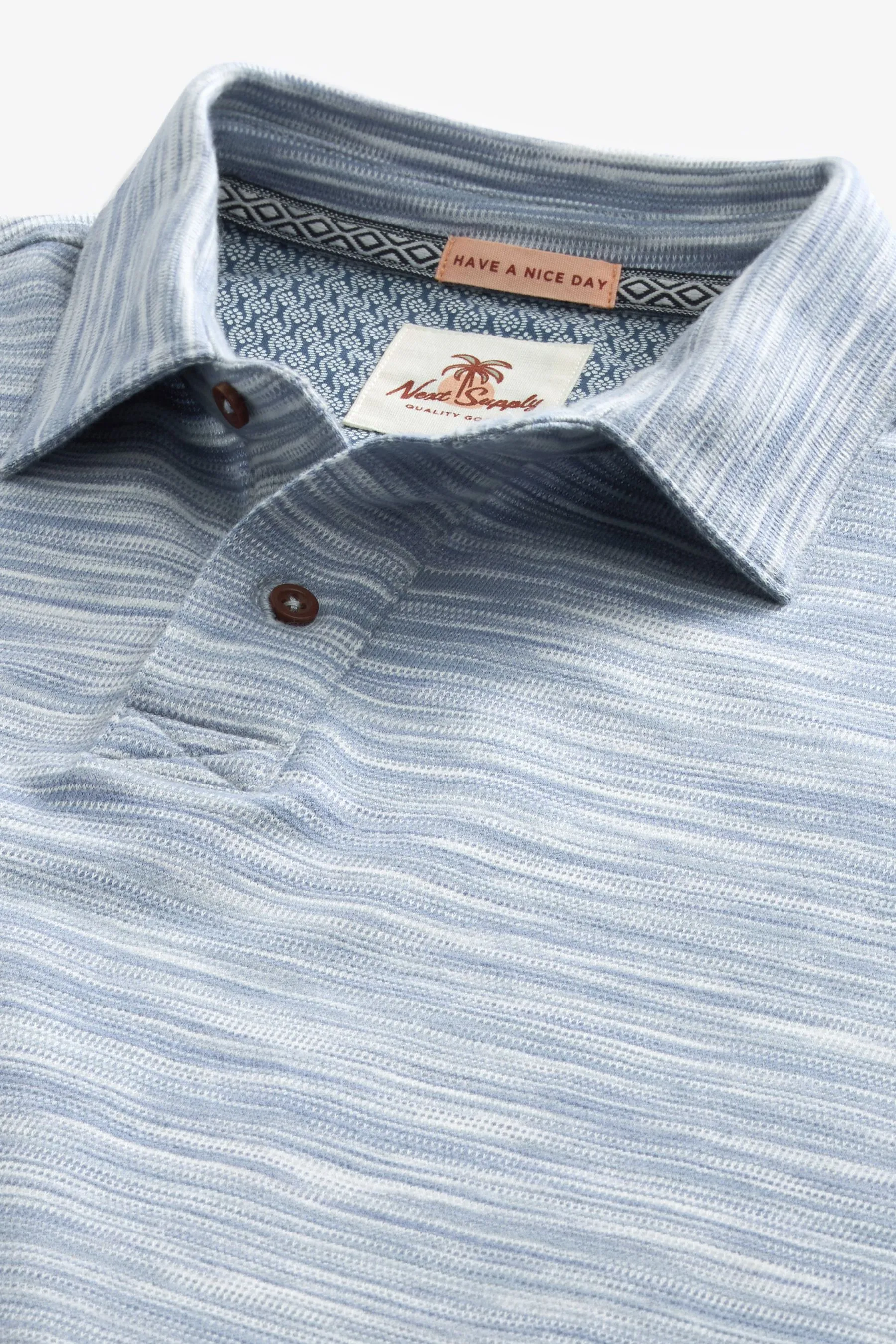 Polo testurizzata 100% cotone    
