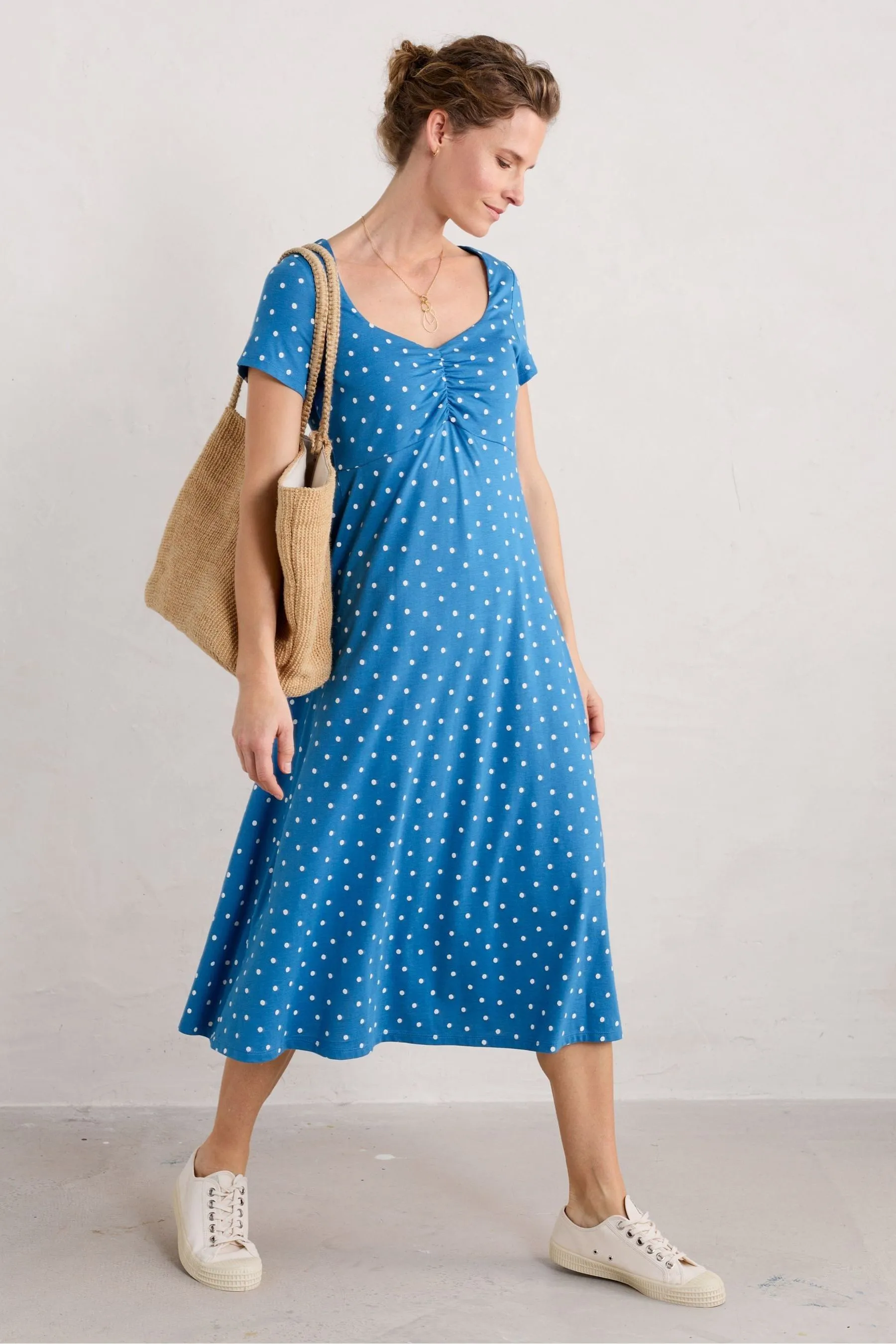 Seasalt Cornwall - Secret Cove Empire Line - Abito midi