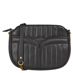  SESSUN   DIVINE - Borsa a tracolla in pelle dagnello | Nero