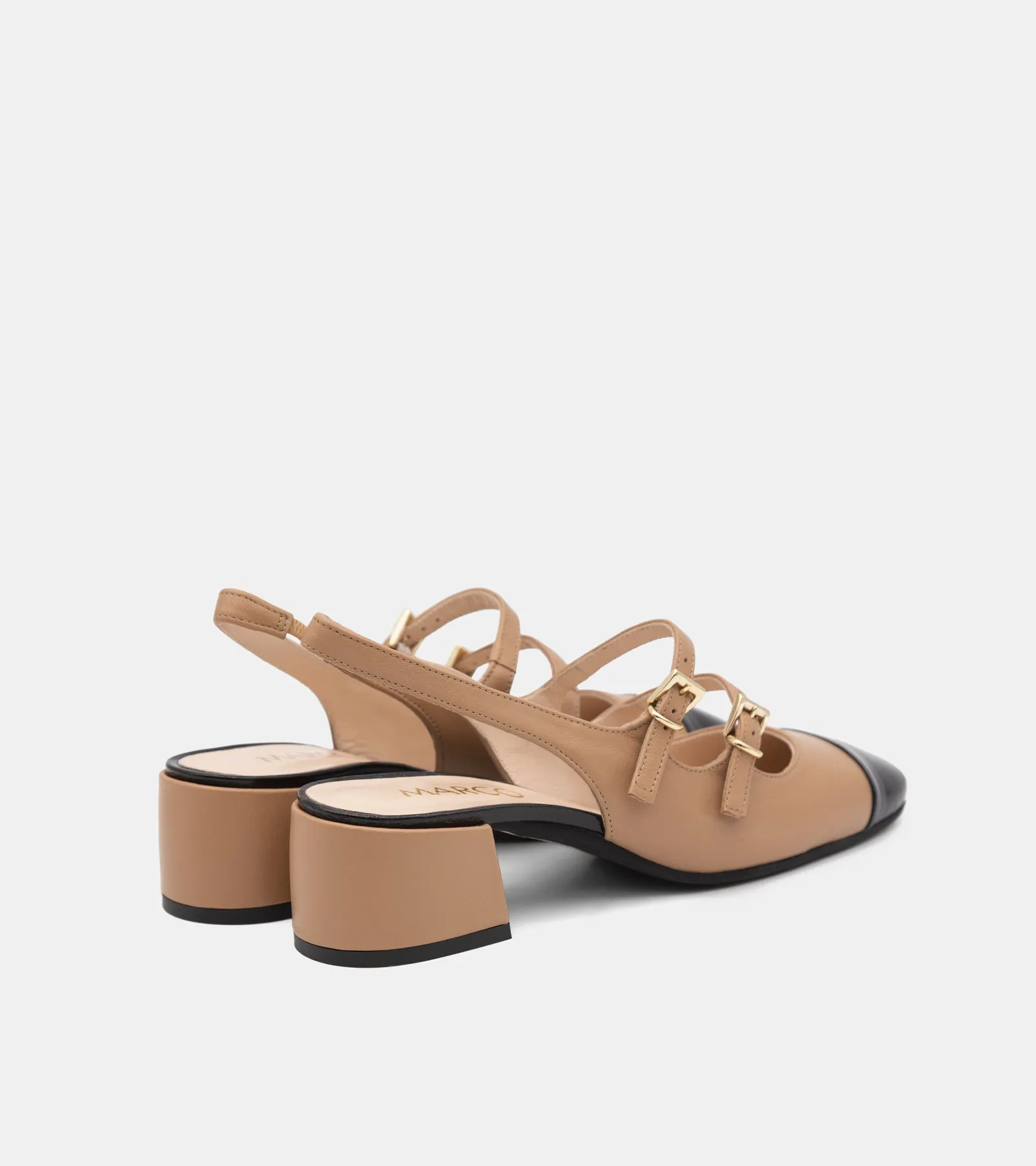 SLINGBACK PELLE NUDE