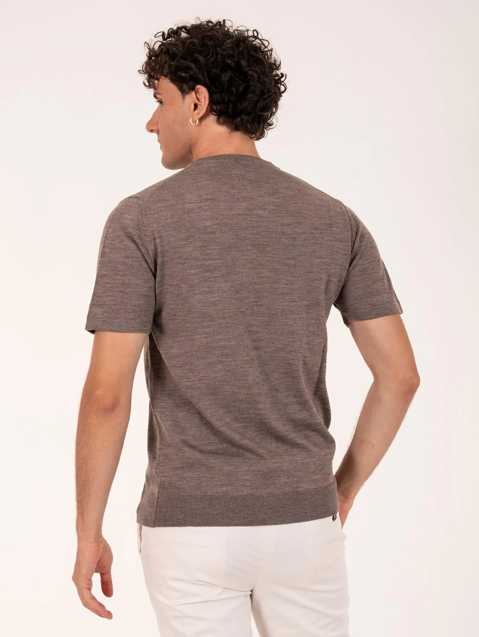 T-Shirt Four Stroke in Lana Merinos Extrafine Corda