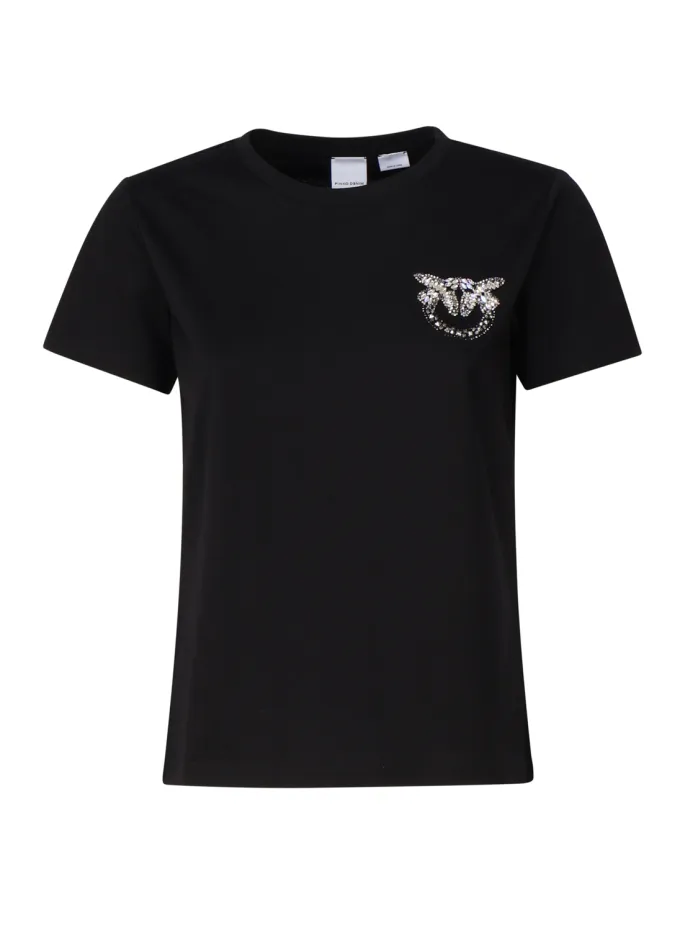 T-SHIRT MINI RICAMO LOGO LOVE BIRDS