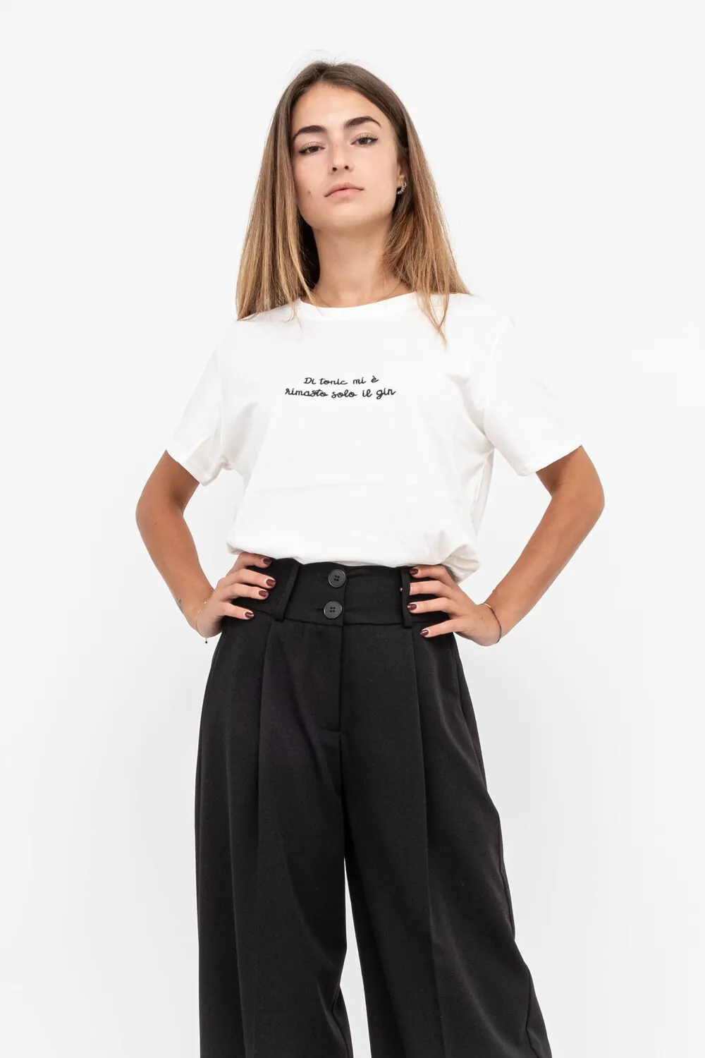 T-SHIRT RICAMO GIN TONIC