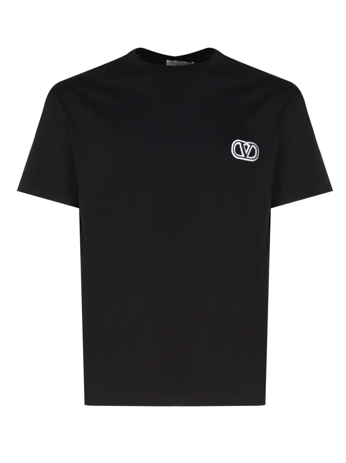 T-SHIRT VLOGO IN COTONE