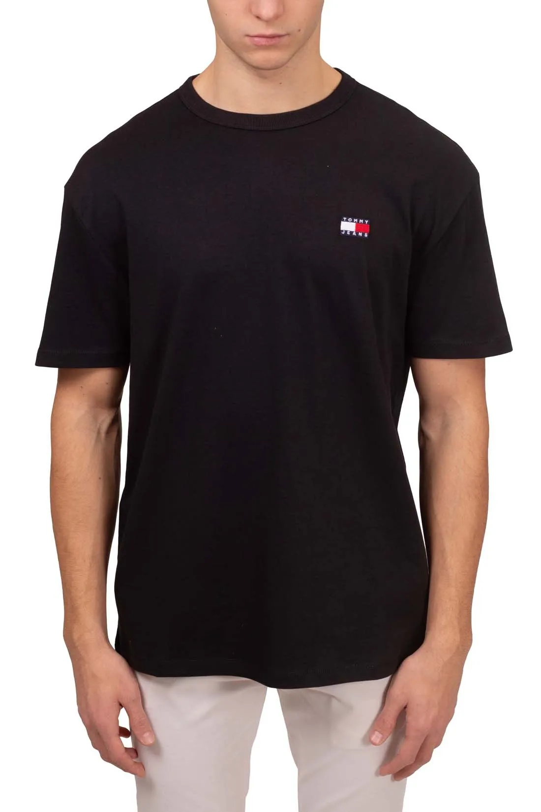 TOMMY JEANS T-shirt uomo regular con ricamo