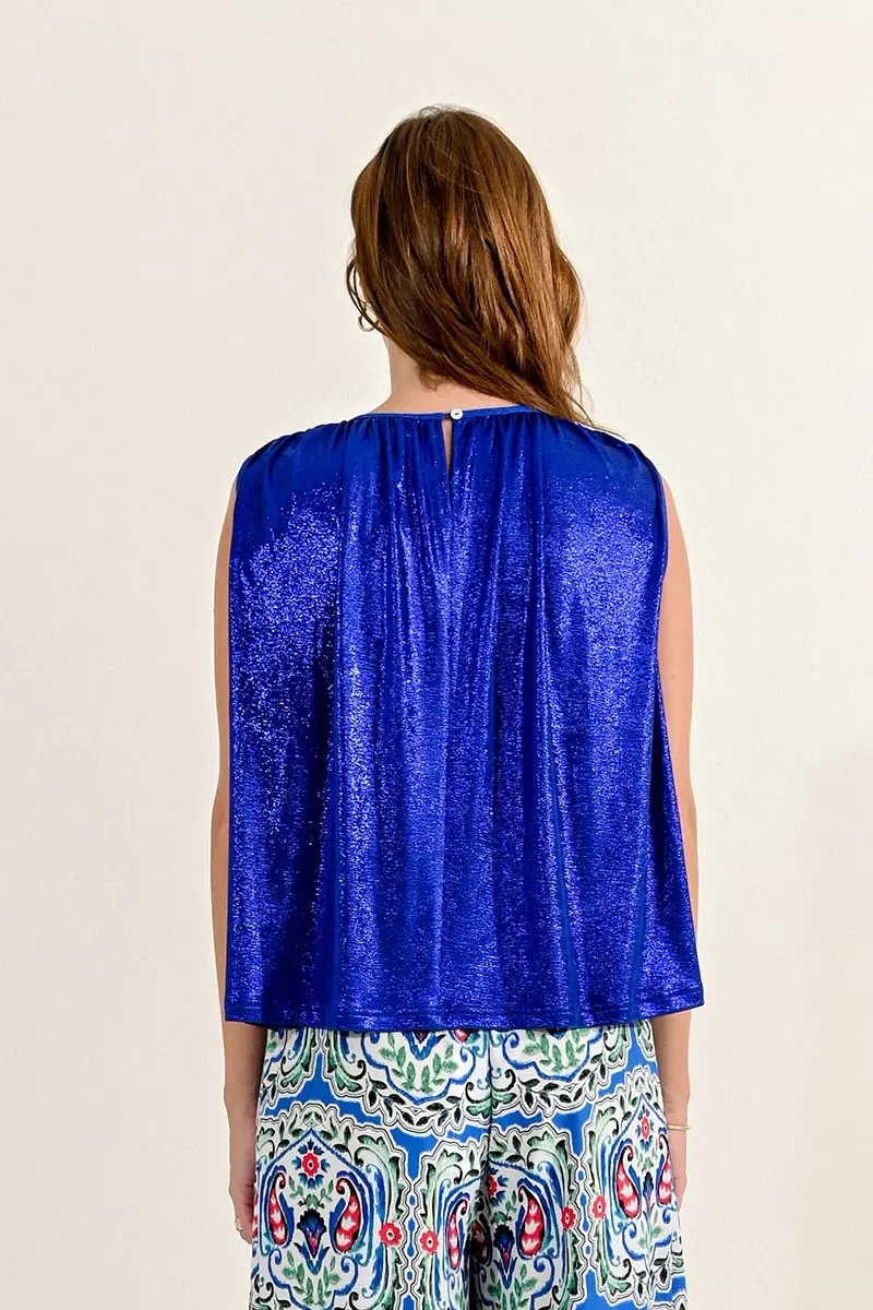 Top donna spalmato TW1801CE royal