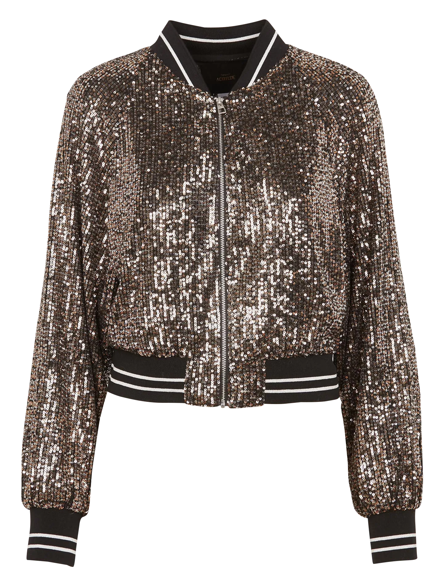  TWINSET   Giacca con paillettes dal taglio ampio | Nero